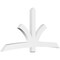 Ekena Millwork Davenport Architectural Grade PVC Gable Bracket, 96"W x 48"H x 4"D x 6"F, 12/12 Pitch GBP096X48X0406DAV00 - alternate 1